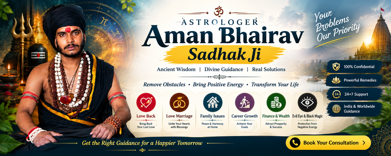 Astrologer Aman Bhairav Sadhak Ji +91-7427076805